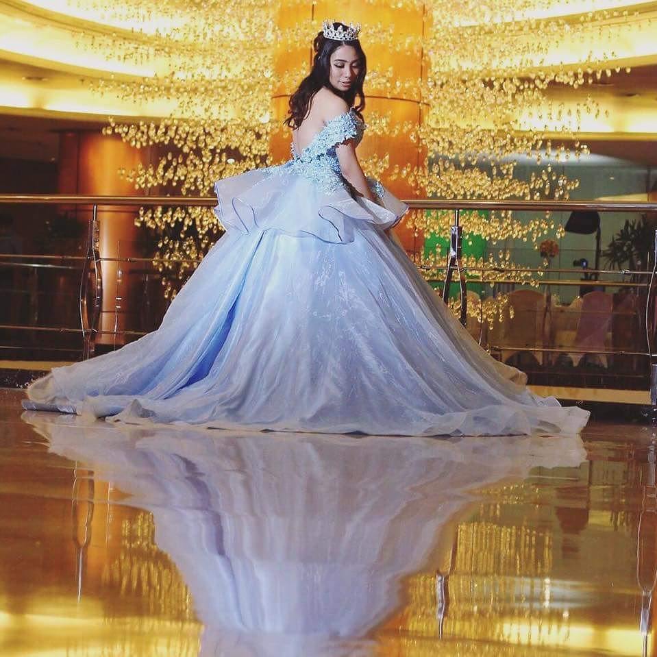 white debut gown