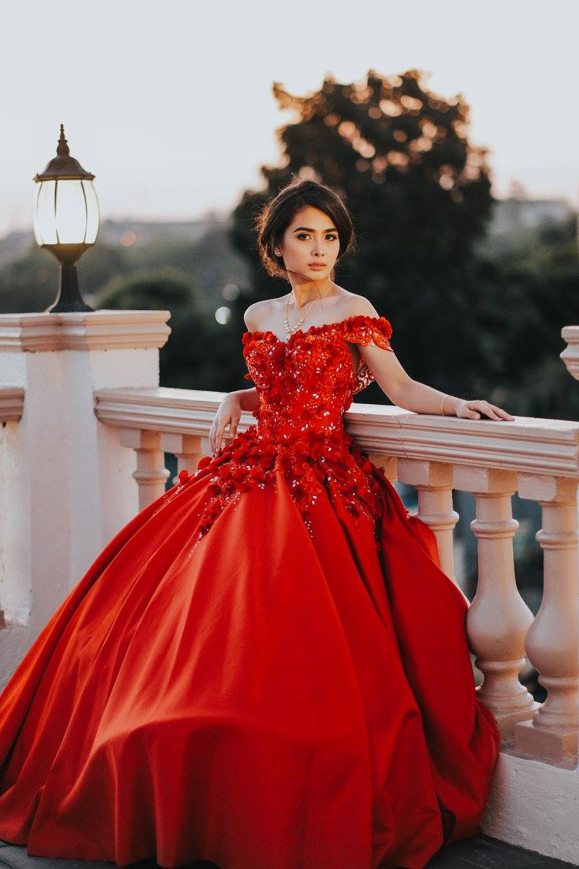 red gown debut