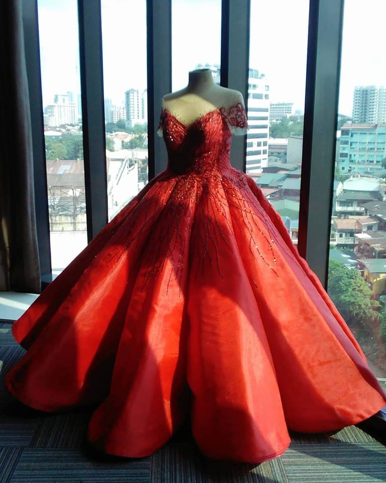 debut gown pink