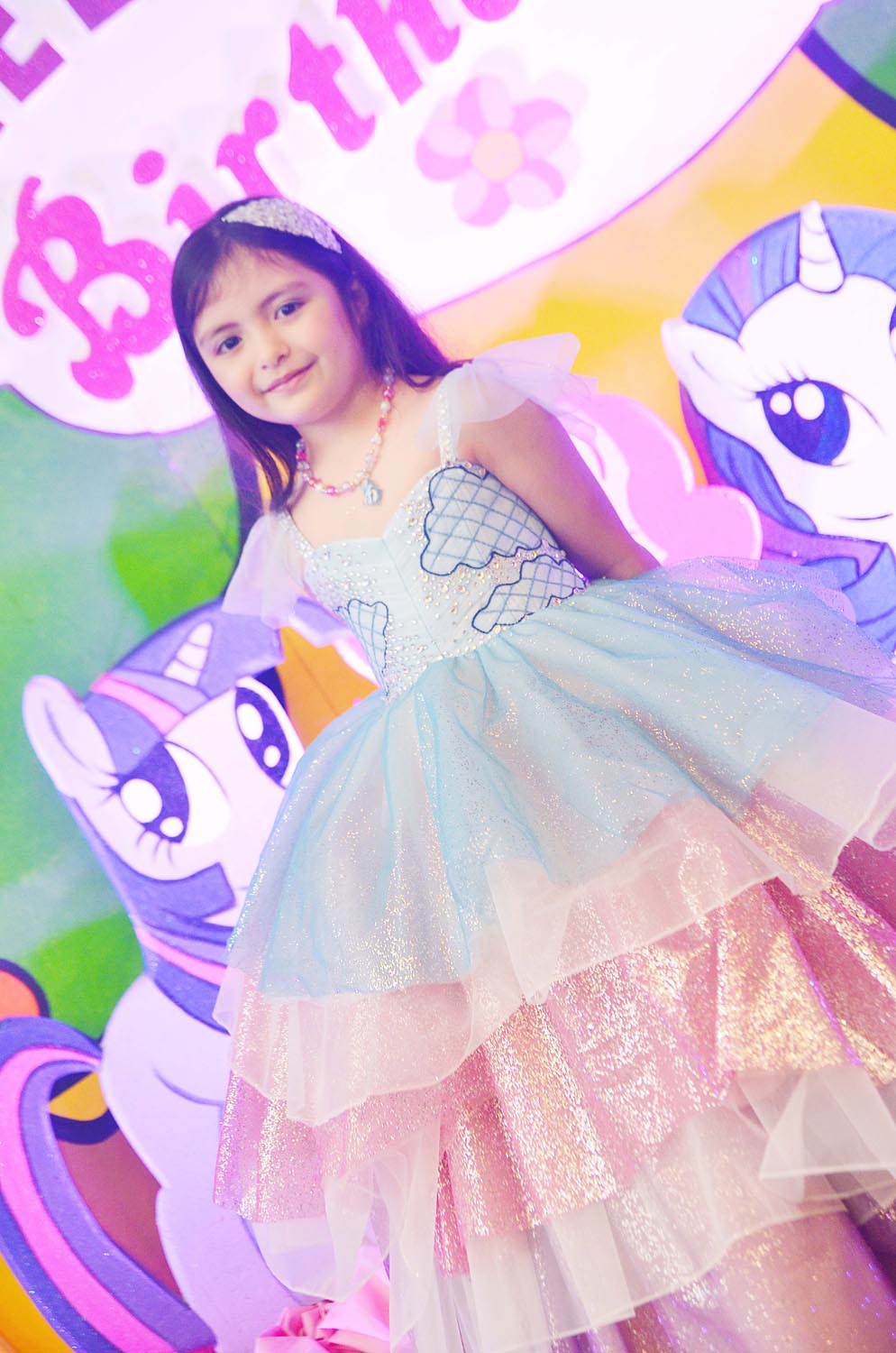 unicorn gown for 7th birthday